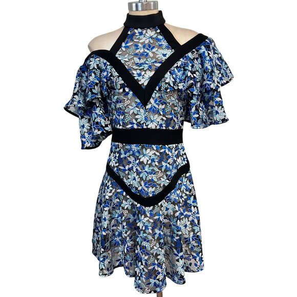 Elliatt Capulet Dress - Blue Size medium Fits Small - Picture 4 of 8